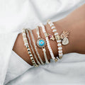 Elegant Gold Hamsa Bracelet Bundle