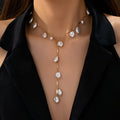 Mystical Pearl Waterfall Necklace