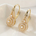 Elegant Pearl Bloom Earrings