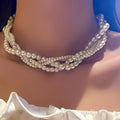 Elegant Statement Pearl Necklace