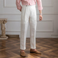 St. Barts | Leinenhose mit Bundfalten