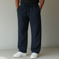 Lunava Fashion | LEINENHOSE MIT KORDELZUG FÜR HERREN