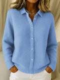 Maeve | Klassische gestrickte Knopf-Strickjacke
