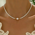Minimal Pearl Necklace